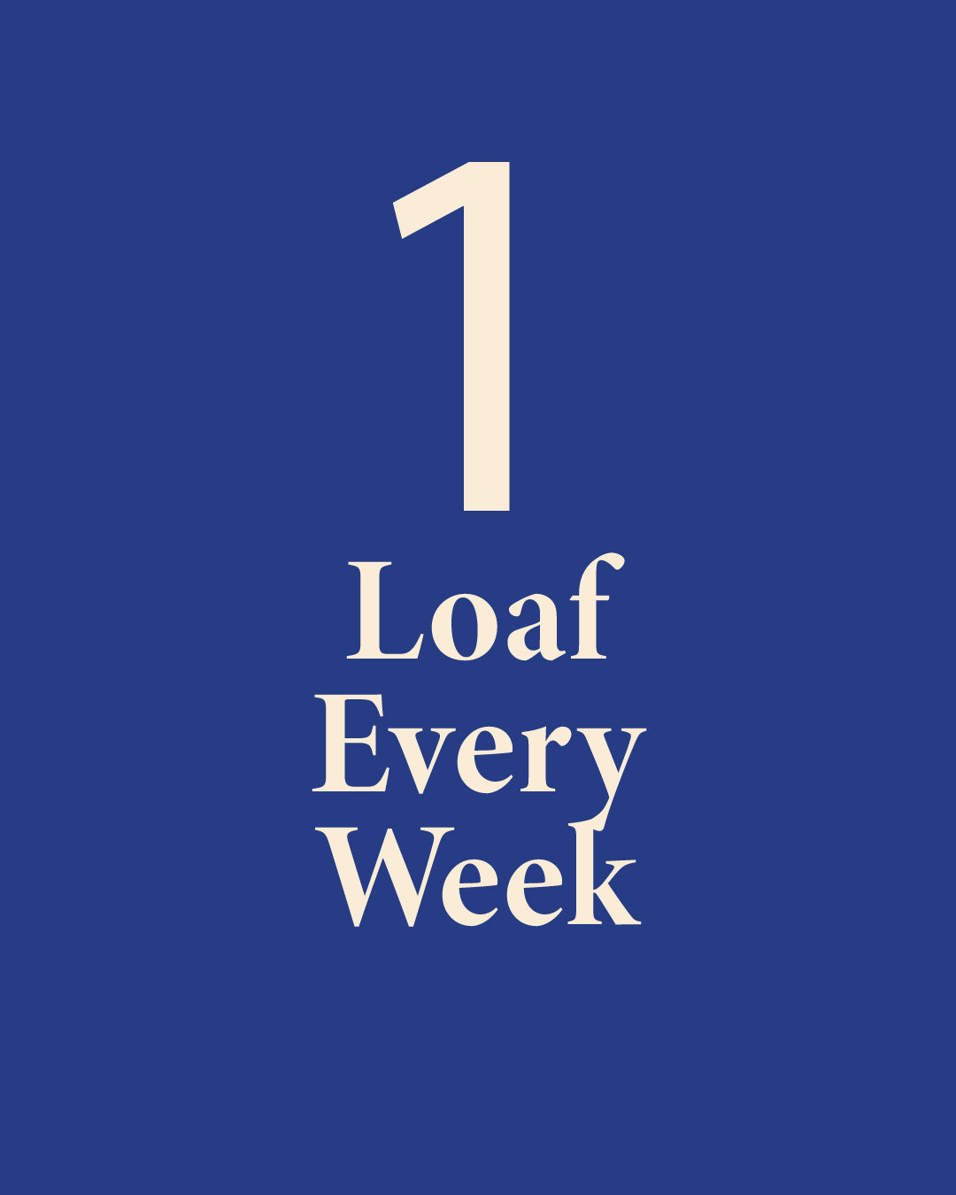 Weekly Sourdough Subscription - ONE LOAF